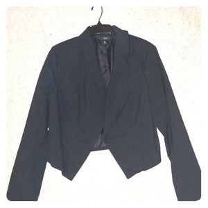 Black cropped blazer